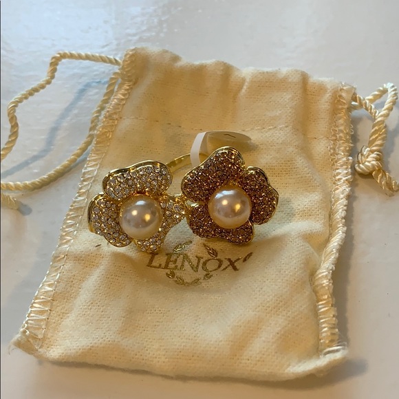 NWT Lenox Double Flower Blossom Ring - Picture 5 of 5